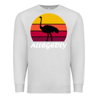 Dove Grey retro vintage allegedly ostrich Premium Sweatshirt - linhVisuals