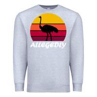 Heather Grey retro vintage allegedly ostrich Premium Sweatshirt - linhVisuals