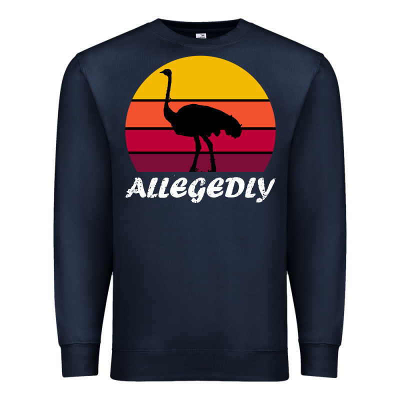 Retro Vintage Allegedly Ostrich Premium Sweatshirt by linhVisuals | Teevron