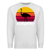 Oatmeal Heather retro vintage allegedly ostrich Premium Sweatshirt - linhVisuals