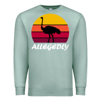 Seafoam retro vintage allegedly ostrich Premium Sweatshirt - linhVisuals