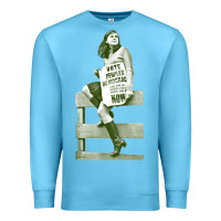Ocean Blue bernadette devlin retro irish fanart Premium Sweatshirt - linhVisuals