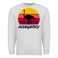 Dove Grey retro vintage allegedly ostrich Premium Sweatshirt - linhVisuals