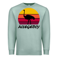 Seafoam retro vintage allegedly ostrich Premium Sweatshirt - linhVisuals