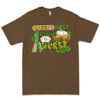 Cacao Safety first drink with a Nurse St. Patrick's Day Premium Tee - CowGirlArtShop