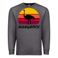 Charcoal Heather retro vintage allegedly ostrich Premium Sweatshirt - linhVisuals