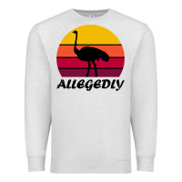Oatmeal Heather retro vintage allegedly ostrich Premium Sweatshirt - linhVisuals