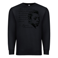 Black james baldwin Premium Sweatshirt - linhVisuals