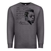 Charcoal Heather james baldwin Premium Sweatshirt - linhVisuals