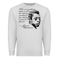 Dove Grey james baldwin Premium Sweatshirt - linhVisuals