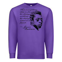 Purple james baldwin Premium Sweatshirt - linhVisuals