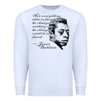White james baldwin Premium Sweatshirt - linhVisuals