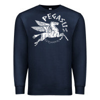 Navy ivory pegasus Premium Sweatshirt - linhVisuals