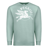 Seafoam ivory pegasus Premium Sweatshirt - linhVisuals
