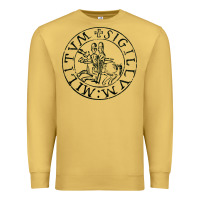 Antique Gold knights templar sigil Premium Sweatshirt - linhVisuals