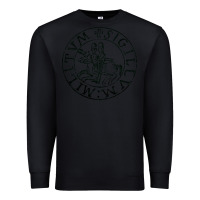 Black knights templar sigil Premium Sweatshirt - linhVisuals