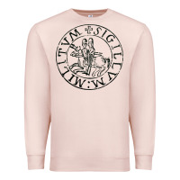 Pale Pink knights templar sigil Premium Sweatshirt - linhVisuals