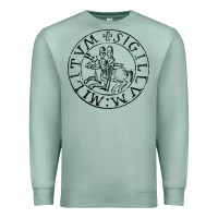 Seafoam knights templar sigil Premium Sweatshirt - linhVisuals