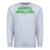 Heather Grey paddy irish pub Premium Sweatshirt - linhVisuals