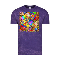 Cloud Purple lgbtq pride coffee cups with leopard seamless pattern bbs Vintage Tee - BundleAndBundleShop