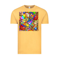Vintage Mustard lgbtq pride coffee cups with leopard seamless pattern bbs Vintage Tee - BundleAndBundleShop