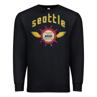 Black seattle pilots baseball vintage Premium Sweatshirt - linhVisuals
