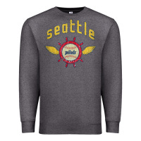 Charcoal Heather seattle pilots baseball vintage Premium Sweatshirt - linhVisuals