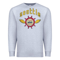 Heather Grey seattle pilots baseball vintage Premium Sweatshirt - linhVisuals