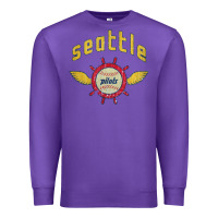 Purple seattle pilots baseball vintage Premium Sweatshirt - linhVisuals