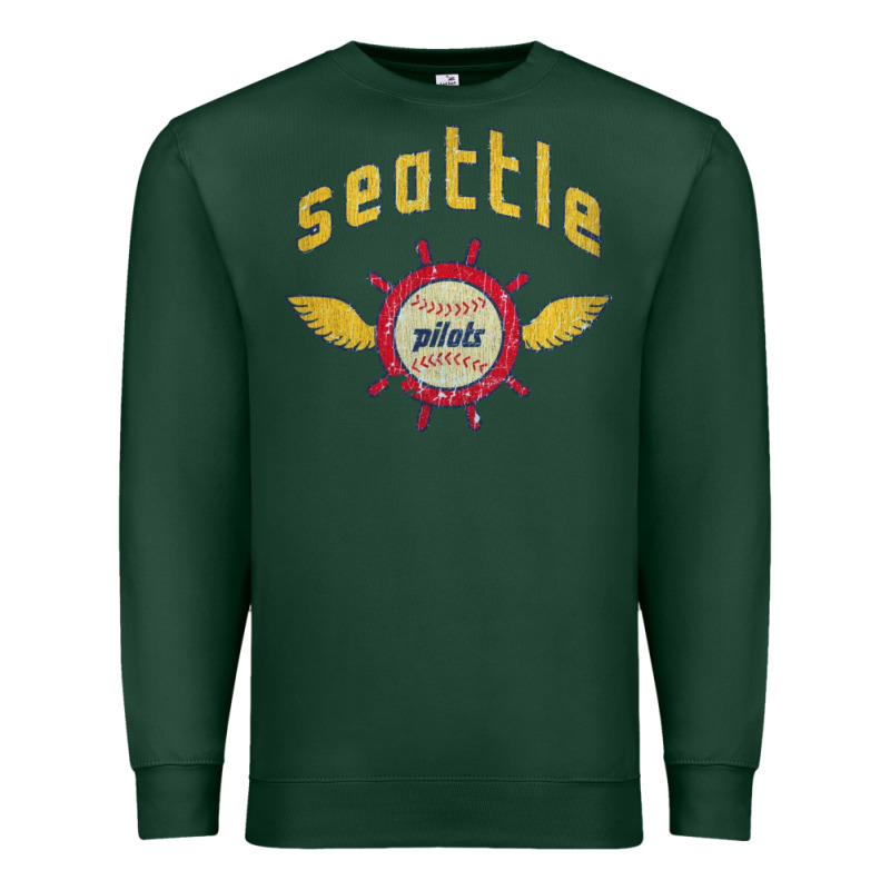 Seattle Pilots Baseball Vintage Premium Sweatshirt by linhVisuals | Teevron