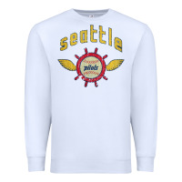 White seattle pilots baseball vintage Premium Sweatshirt - linhVisuals