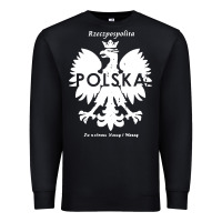 Black poland rzeczpospolita polska polish eagle symbol Premium Sweatshirt - linhVisuals