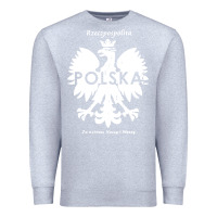 Heather Grey poland rzeczpospolita polska polish eagle symbol Premium Sweatshirt - linhVisuals