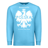 Ocean Blue poland rzeczpospolita polska polish eagle symbol Premium Sweatshirt - linhVisuals