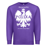 Purple poland rzeczpospolita polska polish eagle symbol Premium Sweatshirt - linhVisuals