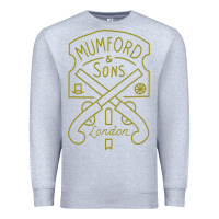 Heather Grey mumford and sons merch Premium Sweatshirt - linhVisuals
