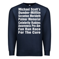 Navy fun office tv show Premium Sweatshirt - linhVisuals
