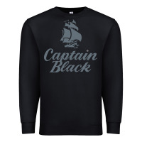 Black Captain Black Cigar Premium Sweatshirt - linhVisuals