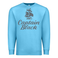 Ocean Blue Captain Black Cigar Premium Sweatshirt - linhVisuals