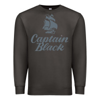 Smoke Captain Black Cigar Premium Sweatshirt - linhVisuals