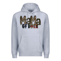 Heather Grey mama of both Premium Hoodie - RacoonDesign