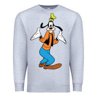 Heather Grey goofy Premium Sweatshirt - linhVisuals