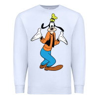 White goofy Premium Sweatshirt - linhVisuals