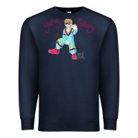 Navy yung gravy müsïc Premium Sweatshirt - linhVisuals