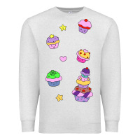 Oatmeal Heather cupcakes! Premium Sweatshirt - linhVisuals