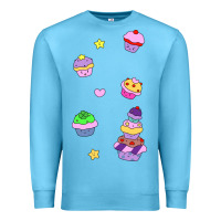 Ocean Blue cupcakes! Premium Sweatshirt - linhVisuals