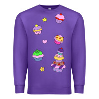 Purple cupcakes! Premium Sweatshirt - linhVisuals