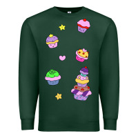 Sports Green cupcakes! Premium Sweatshirt - linhVisuals