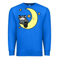 Crescent Moon Raccoon Premium Sweatshirt | Teevron