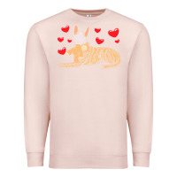 Pale Pink dutch shepherd dog t  shirt dutch shepherd dog with stuffed animal and Premium Sweatshirt - linhVisuals